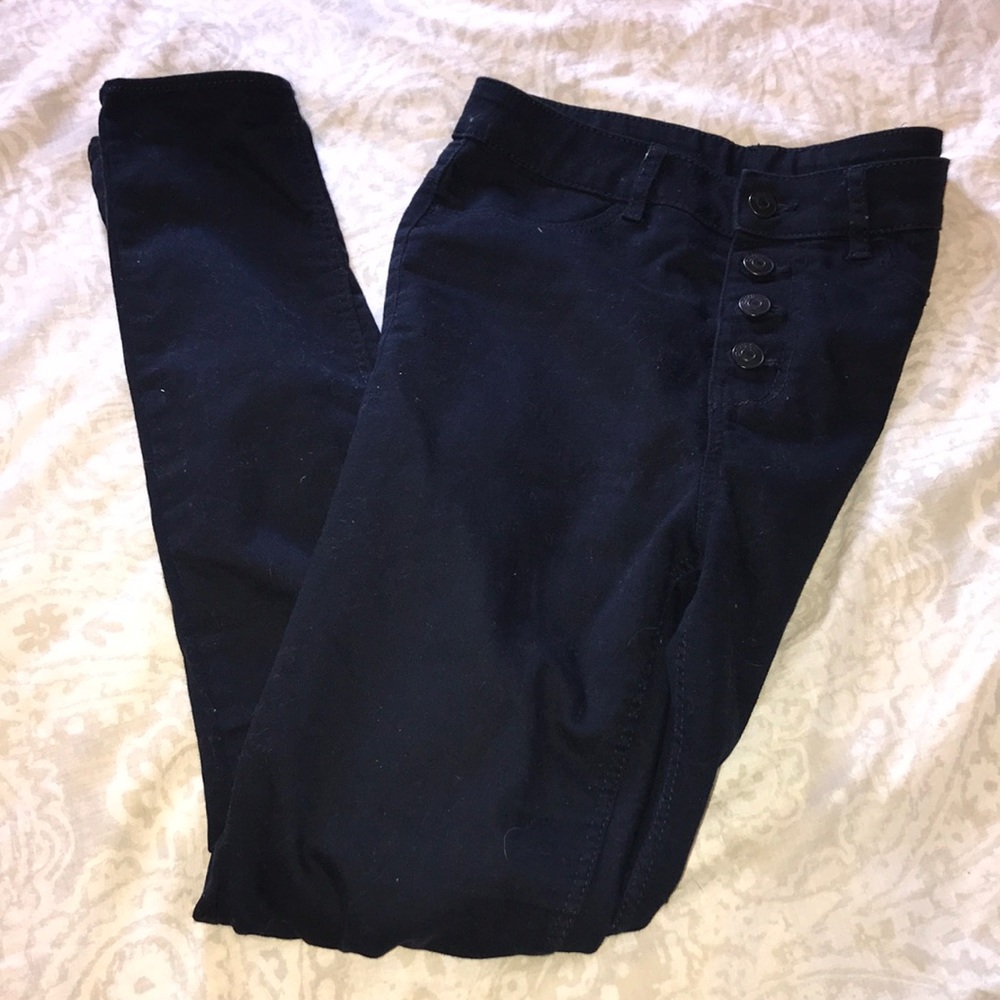 HM high waisted button up jeans